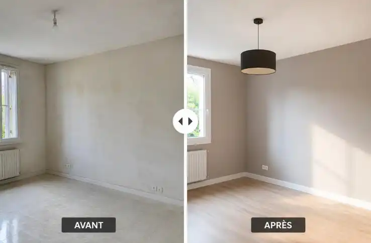 rénovation mur et sol intérieurs Rénovation d’un mur et d’un sol dans un intérieur